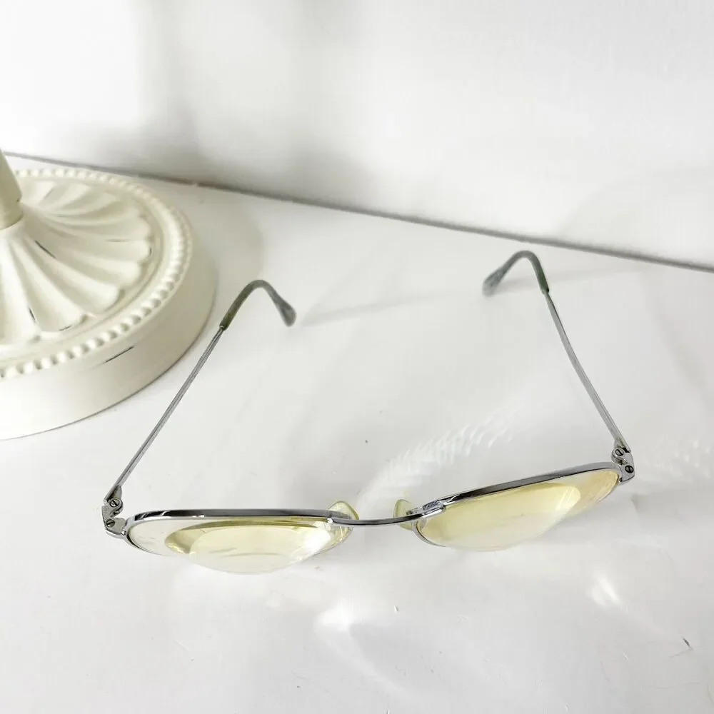 Vintage Comet Eyeglasses 52-18-130 Bifocal Lens Metal Frame Retro MCM 80s France